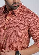 Cotton Printed Full Sleeve Shirt
